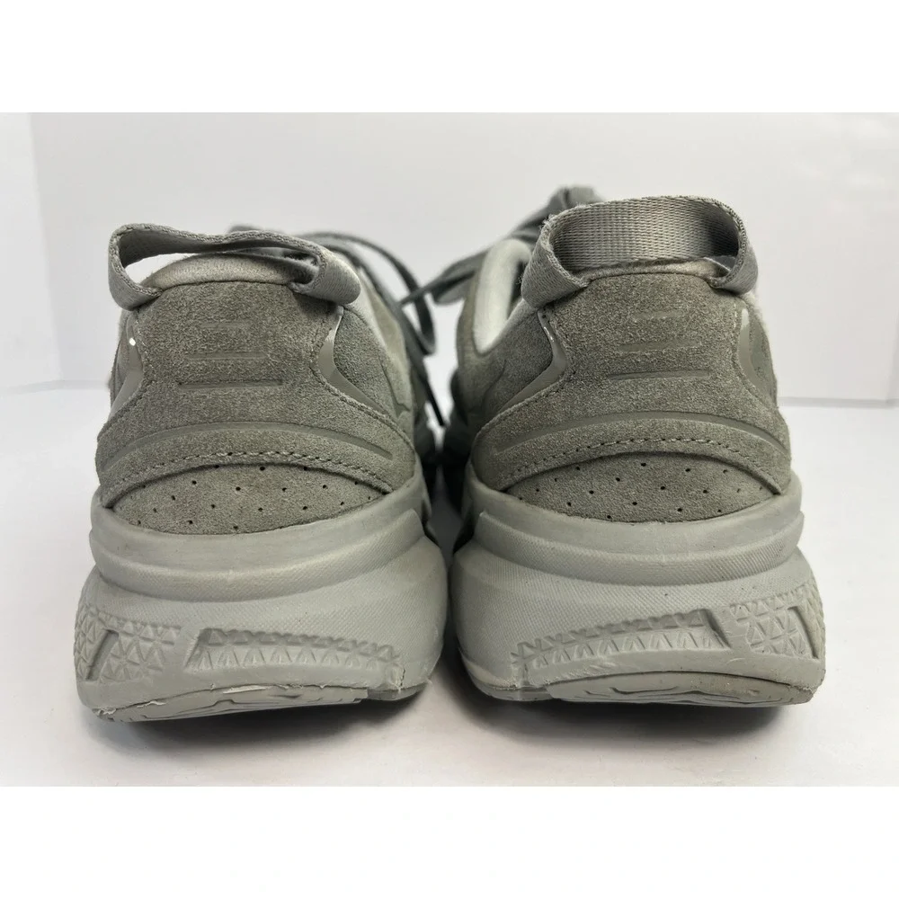 HOKA ONE ONE Clifton L Suede Gray Trail Men's 7.5 / W 8.5 Running Shoes 1122571